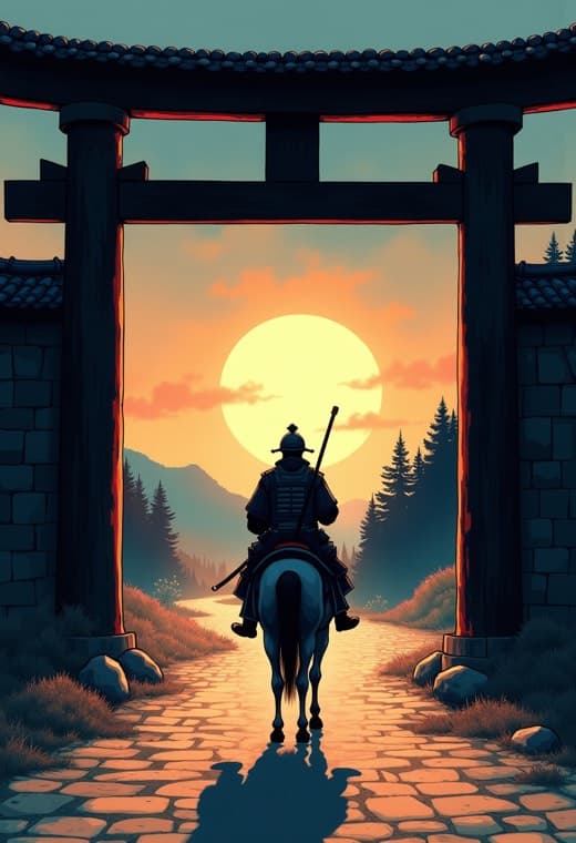 Cover art for “The Hawk Returns to Okazaki”